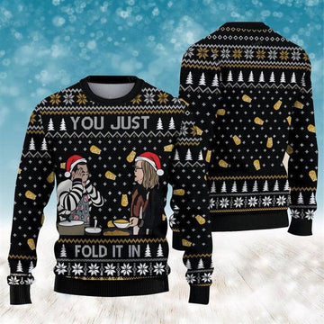 Schitts Creek You Just Fold It In Ugly Sweater - Santa Joker