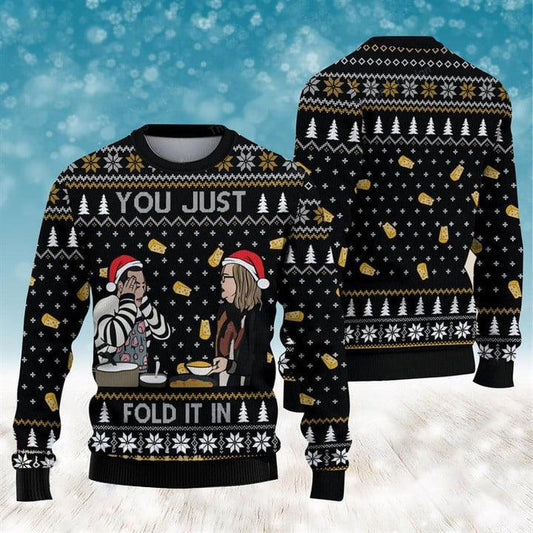 Schitts Creek You Just Fold It In Ugly Sweater - Santa Joker