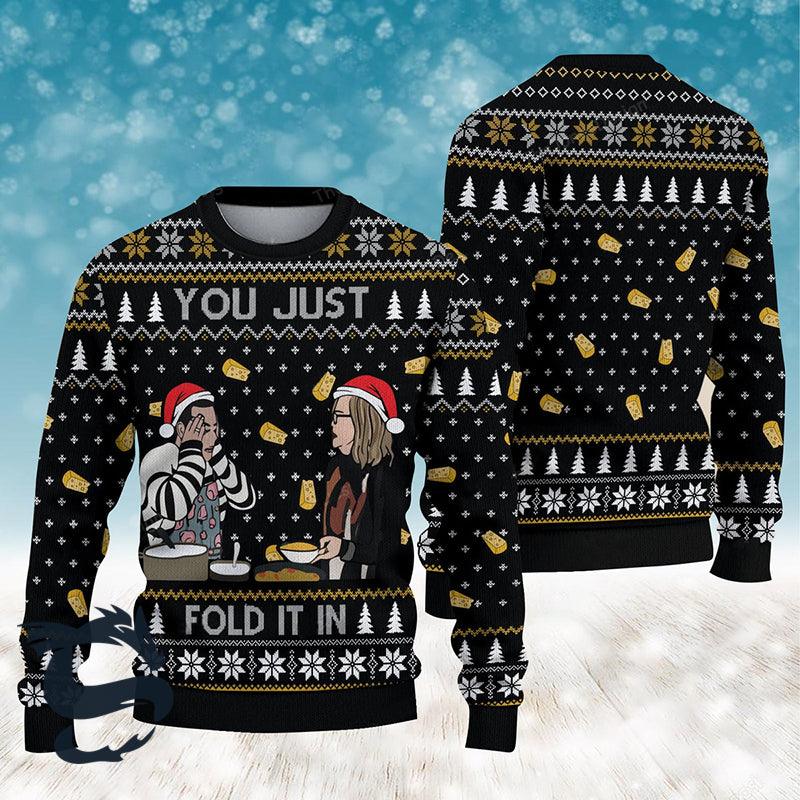 Schitts Creek You Just Fold It In Ugly Sweater - Santa Joker