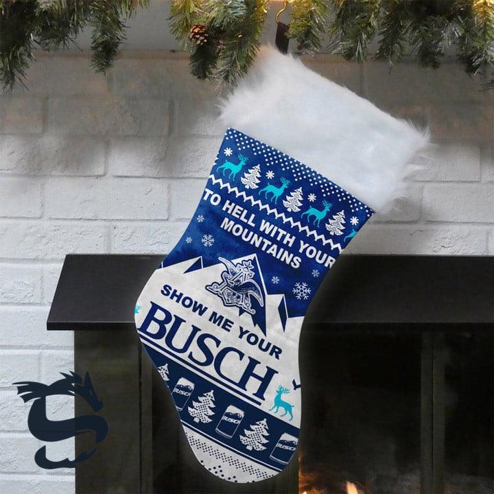 Show Me Your Busch Christmas Stockings - Santa Joker