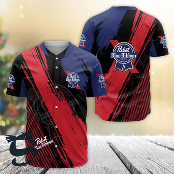 Sport Pabst Blue Ribbon Baseball Jersey - Santa Joker