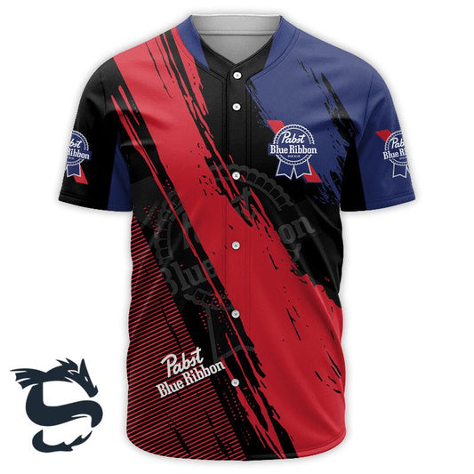 Sport Pabst Blue Ribbon Baseball Jersey - Santa Joker