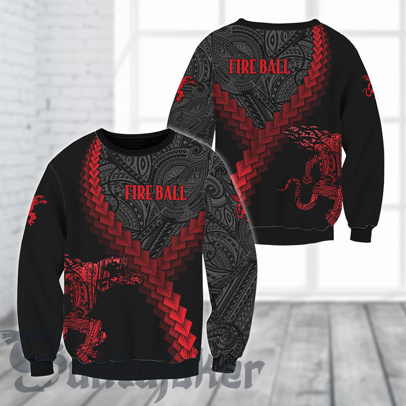 The Fireball Mandala Fleece Sweatshirt