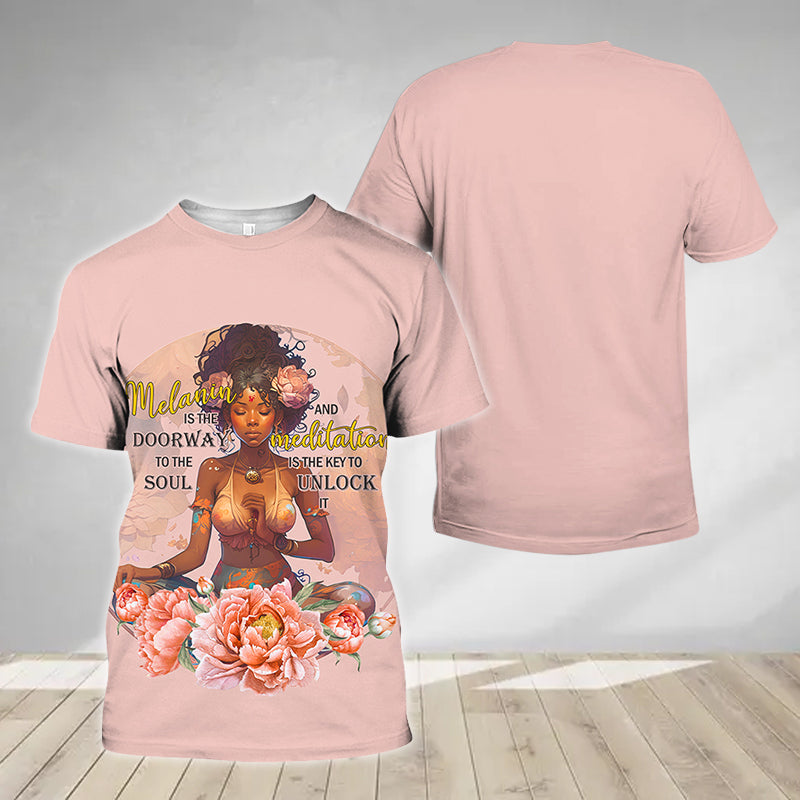 Melanin Is The DoorWay To The Soul T-shirt 