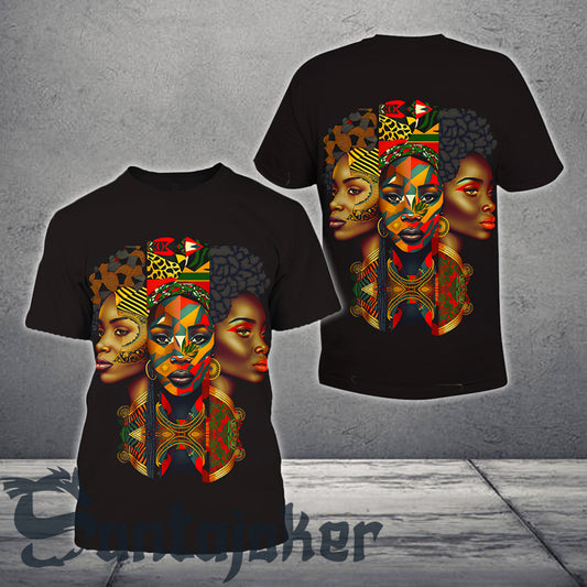 Queen In Black Afican T-shirt