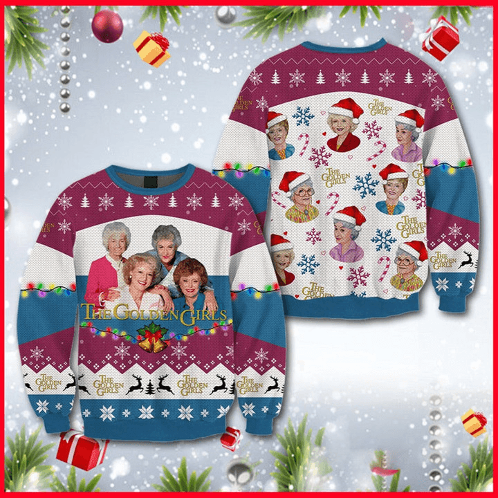 The Golden Girls Christmas Sweater - Santa Joker