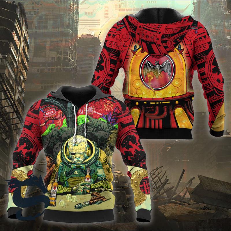 The Old Man Of Fear Agent Drink Bacardi Hoodie & Zip Hoodie - Santa Joker