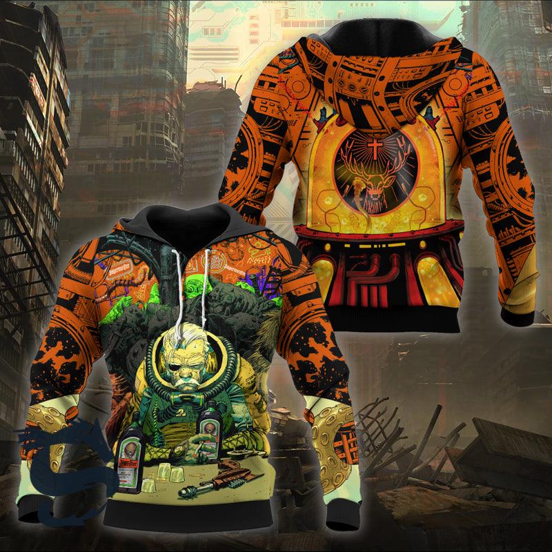 The Old Man Of Fear Agent Drink Jagermeister Hoodie & Zip Hoodie - Santa Joker