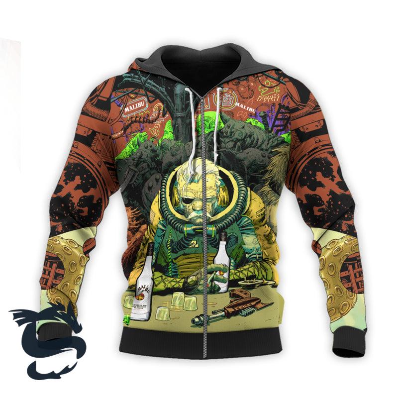 The Old Man Of Fear Agent Drink Malibu Hoodie & Zip Hoodie - Santa Joker