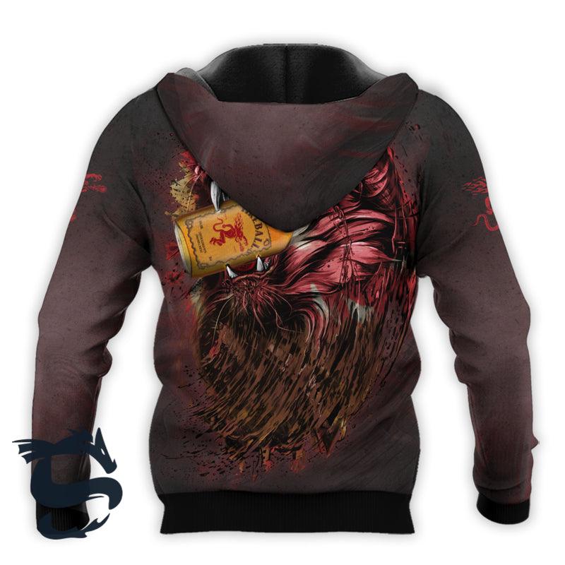 The Roaring Lion Fireball Hoodie & Zip Hoodie - Santa Joker