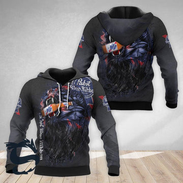 The Roaring Lion Pabst Blue Ribbon Hoodie & Zip Hoodie - Santa Joker