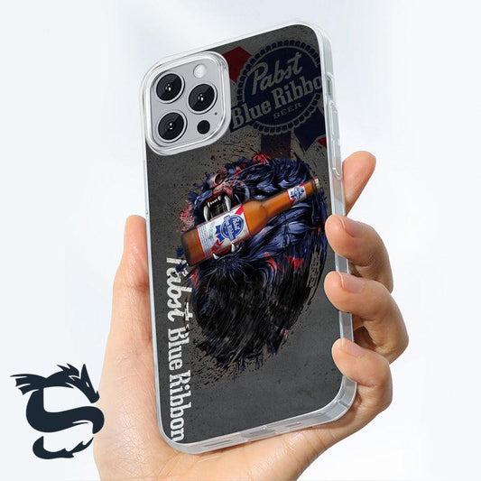 The Roaring Lion Pabst Blue Ribbon Phone Case - Santa Joker