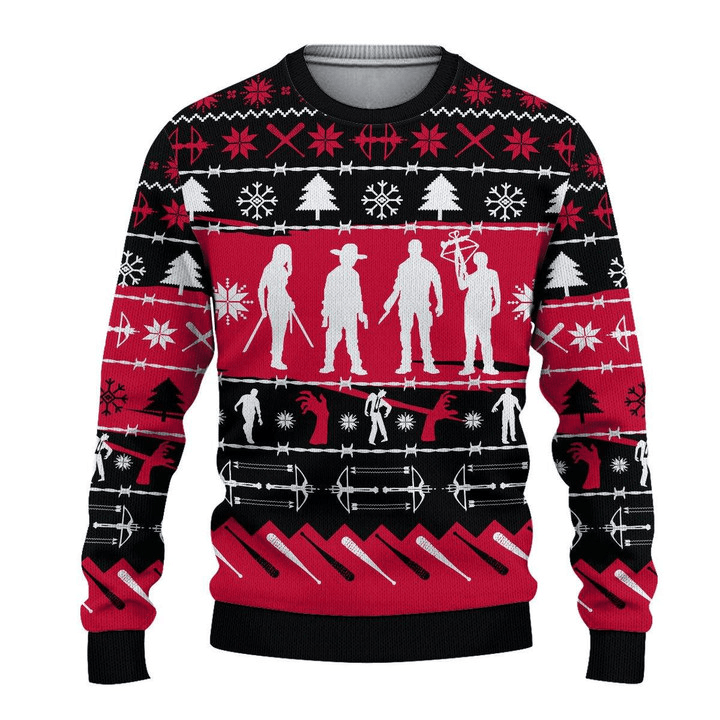 The Walking Dead Christmas Sweater - Santa Joker