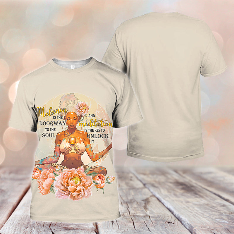 Melanin Is The DoorWay To The Soul T-shirt 