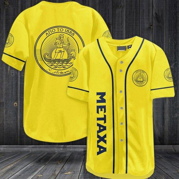 Vintage Metaxa Liquor Baseball Jersey - Santa Joker