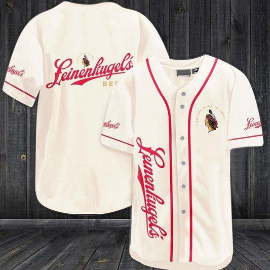 Wheat Leinenkugel Beer Baseball Jersey - Santa Joker