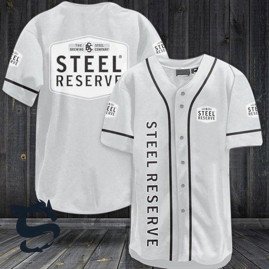 White Steel Reserve Baseball Jersey - Santa Joker