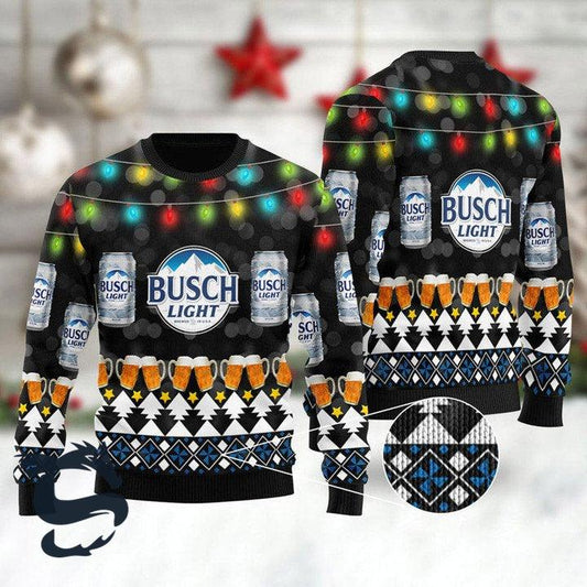 Xmas Busch Light Sweater - Santa Joker