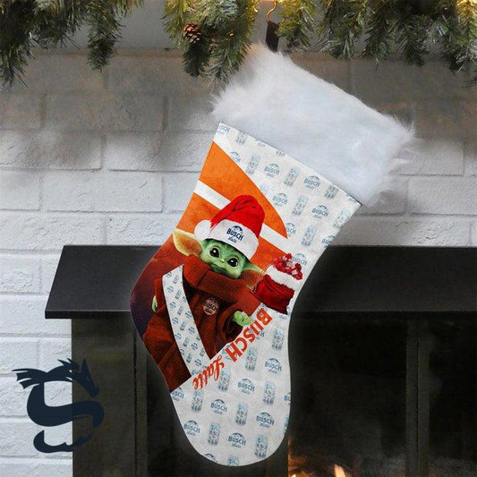Yoda Busch Latte Christmas Stockings - Santa Joker