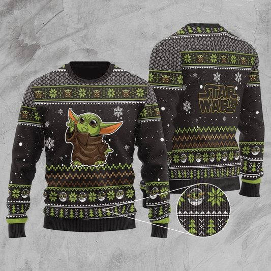 Yoda Christmas Sweater - Santa Joker