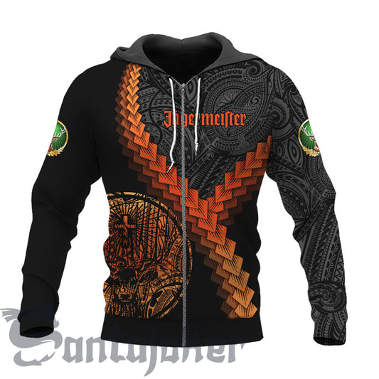 The Jagermeister Mandala Zip Hoodie