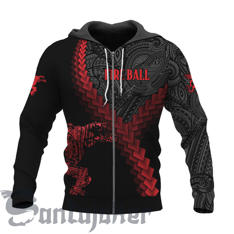 The Fireball Mandala Zip Hoodie